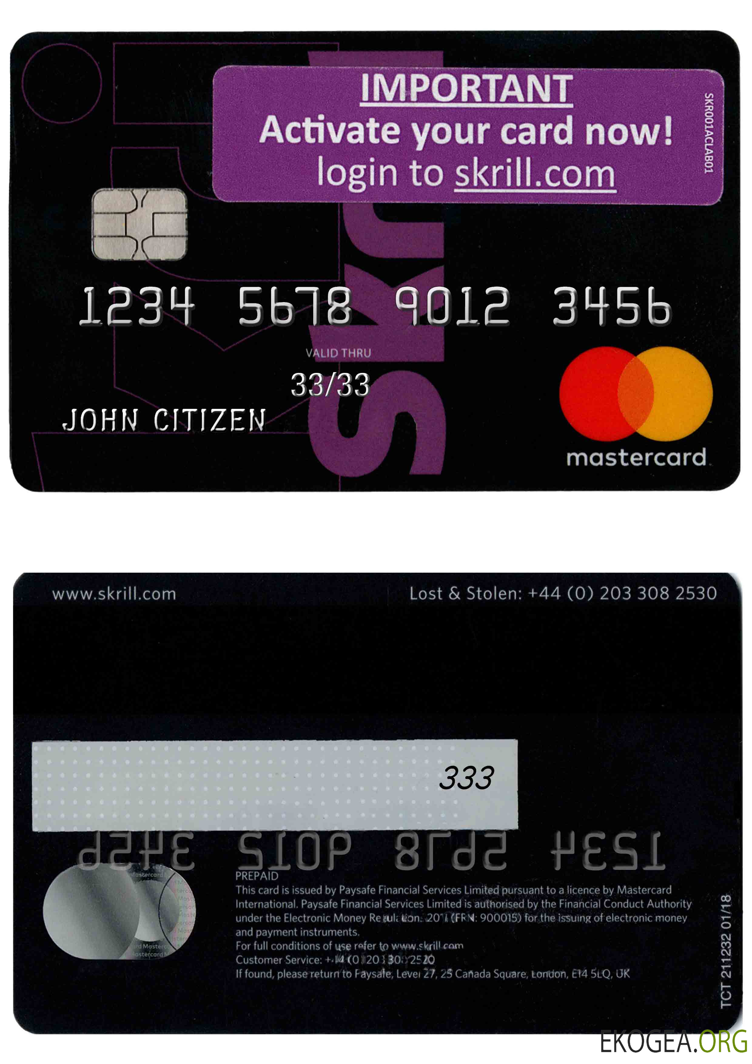 Carte maîtresse Skrill